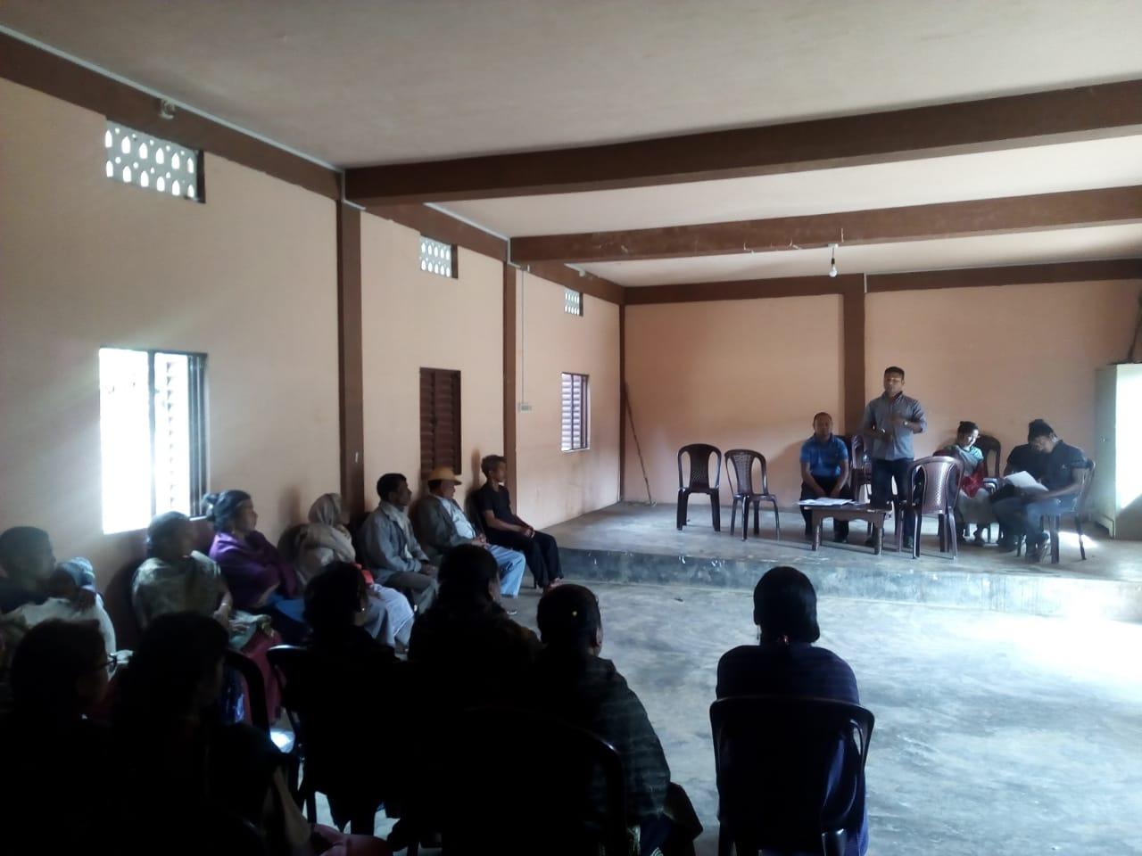 E:\KM\Images\Awareness Programme EJHD\Khliehriat Block\Bataw\3. Shri Vastar Sympli, VEC Secretary, gave the introduction speech..jpg